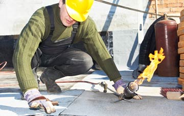 Fiunary flat roof construction